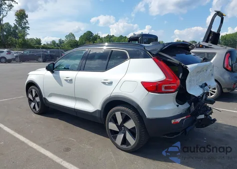 2023 Volvo Xc40 Recharge Pure Electric Twin Ultimate из США, поврежденный, VIN YV4ED3UM2P2962563
